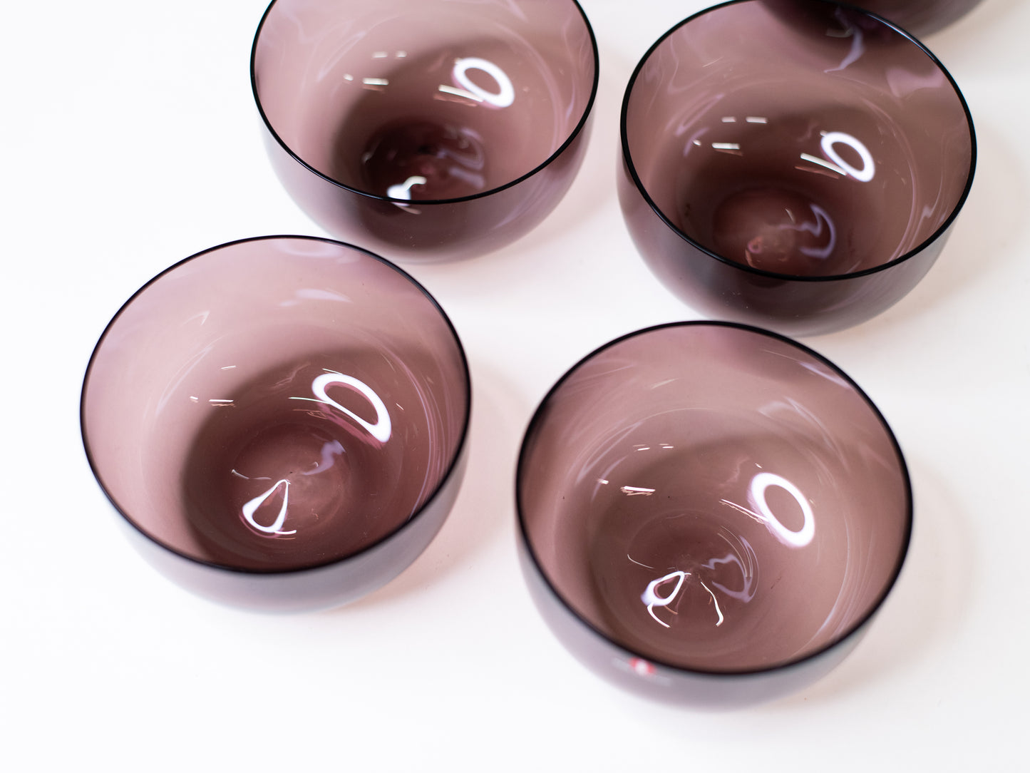 Vintage Glass Bowls by Timo Sarpaneva for Iittala - Finland, 1950s - Set of 6