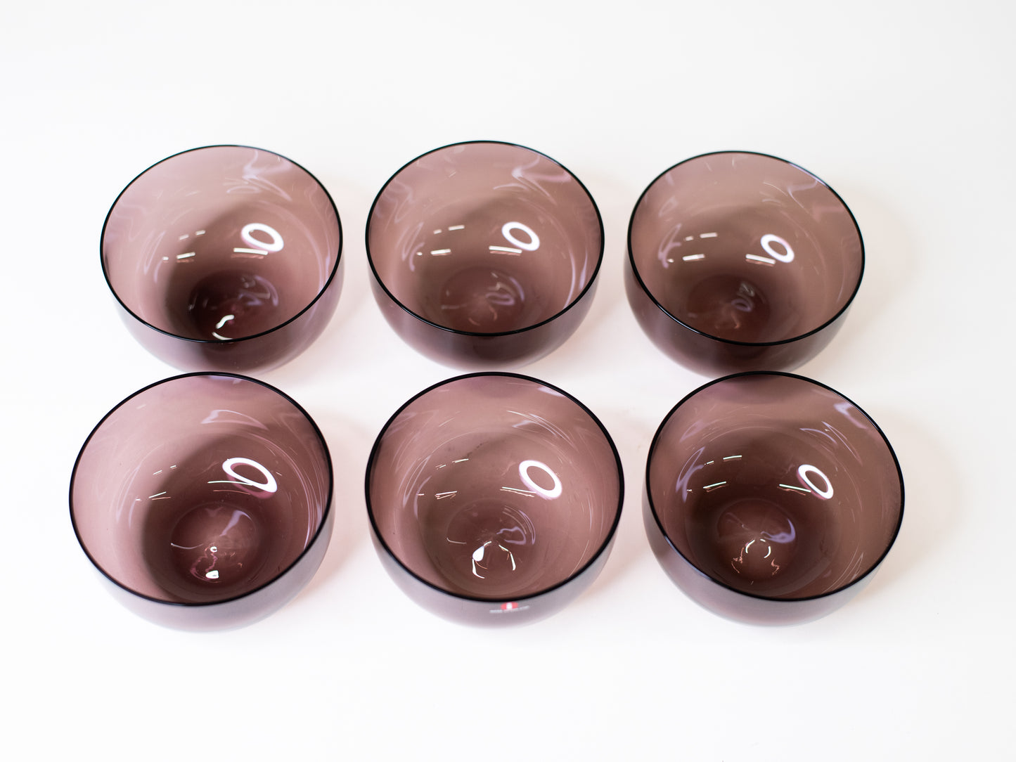 Vintage Glass Bowls by Timo Sarpaneva for Iittala - Finland, 1950s - Set of 6