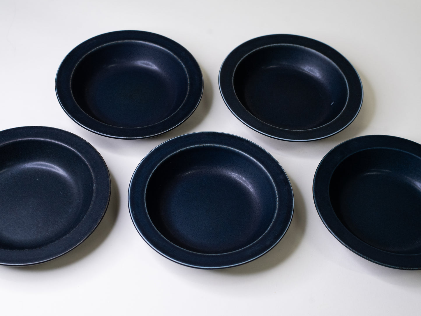 Arabia ‘Korpi’ Deep Plates by Göran Bäck - Finland, 1970s – Set of 5
