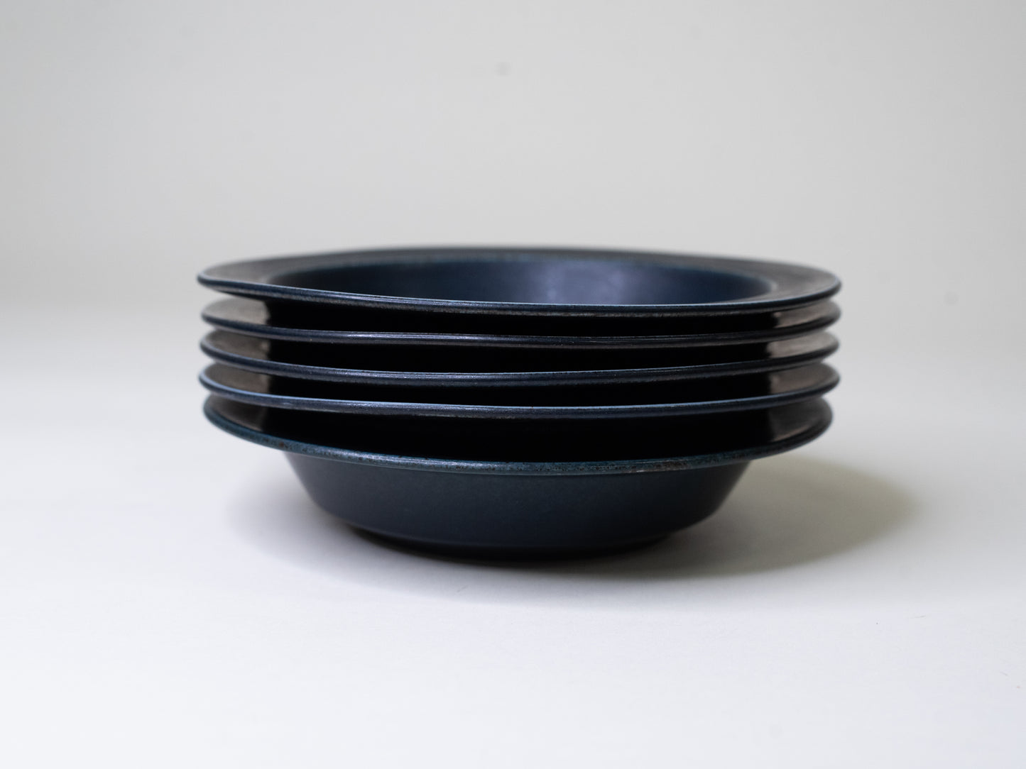Arabia ‘Korpi’ Deep Plates by Göran Bäck - Finland, 1970s – Set of 5