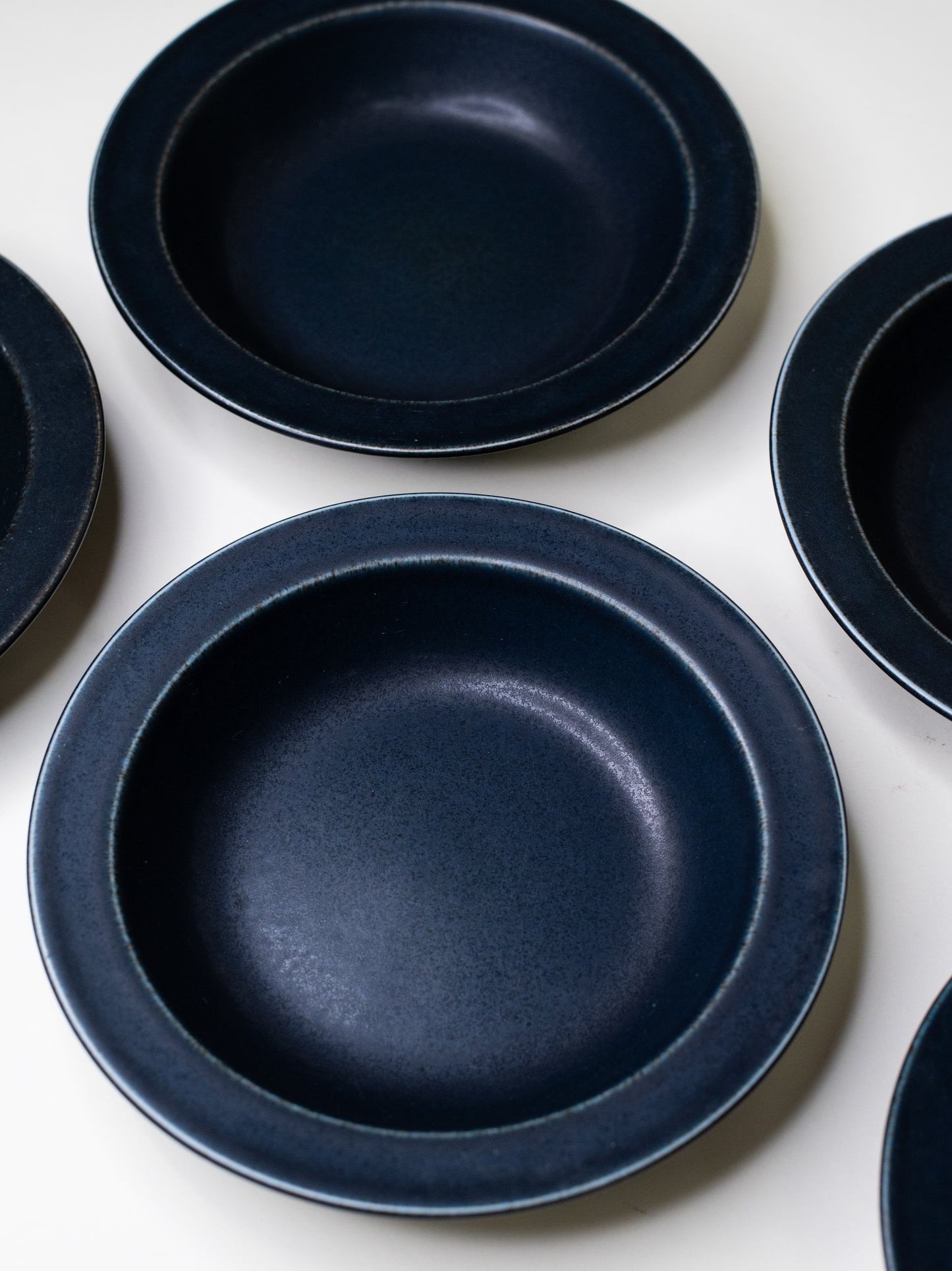 Arabia ‘Korpi’ Deep Plates by Göran Bäck - Finland, 1970s – Set of 5