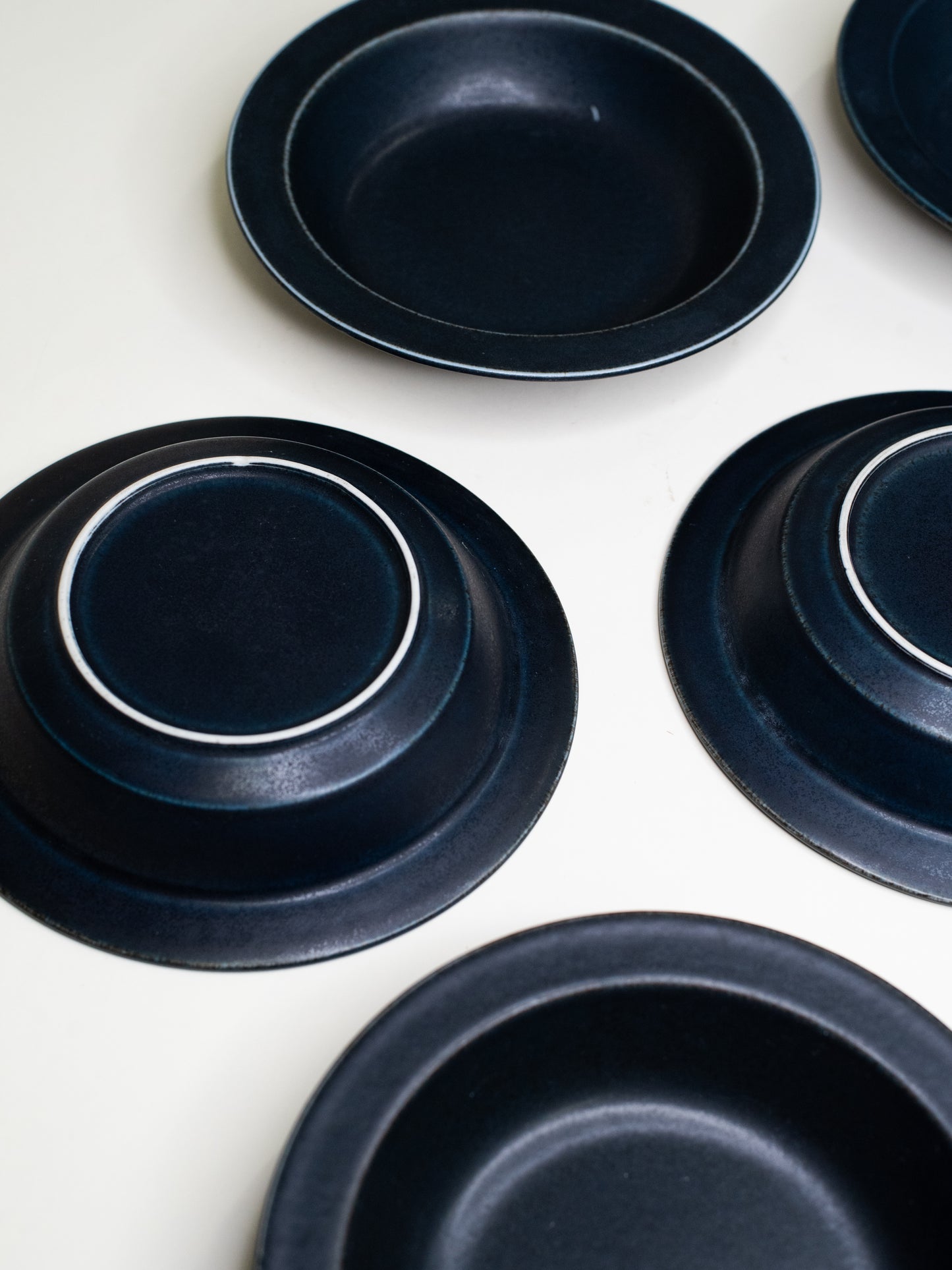 Arabia ‘Korpi’ Deep Plates by Göran Bäck - Finland, 1970s – Set of 5