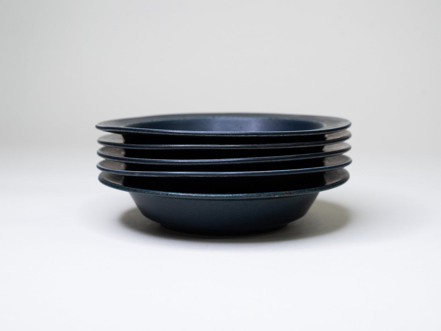 Arabia ‘Korpi’ Deep Plates by Göran Bäck - Finland, 1970s – Set of 5