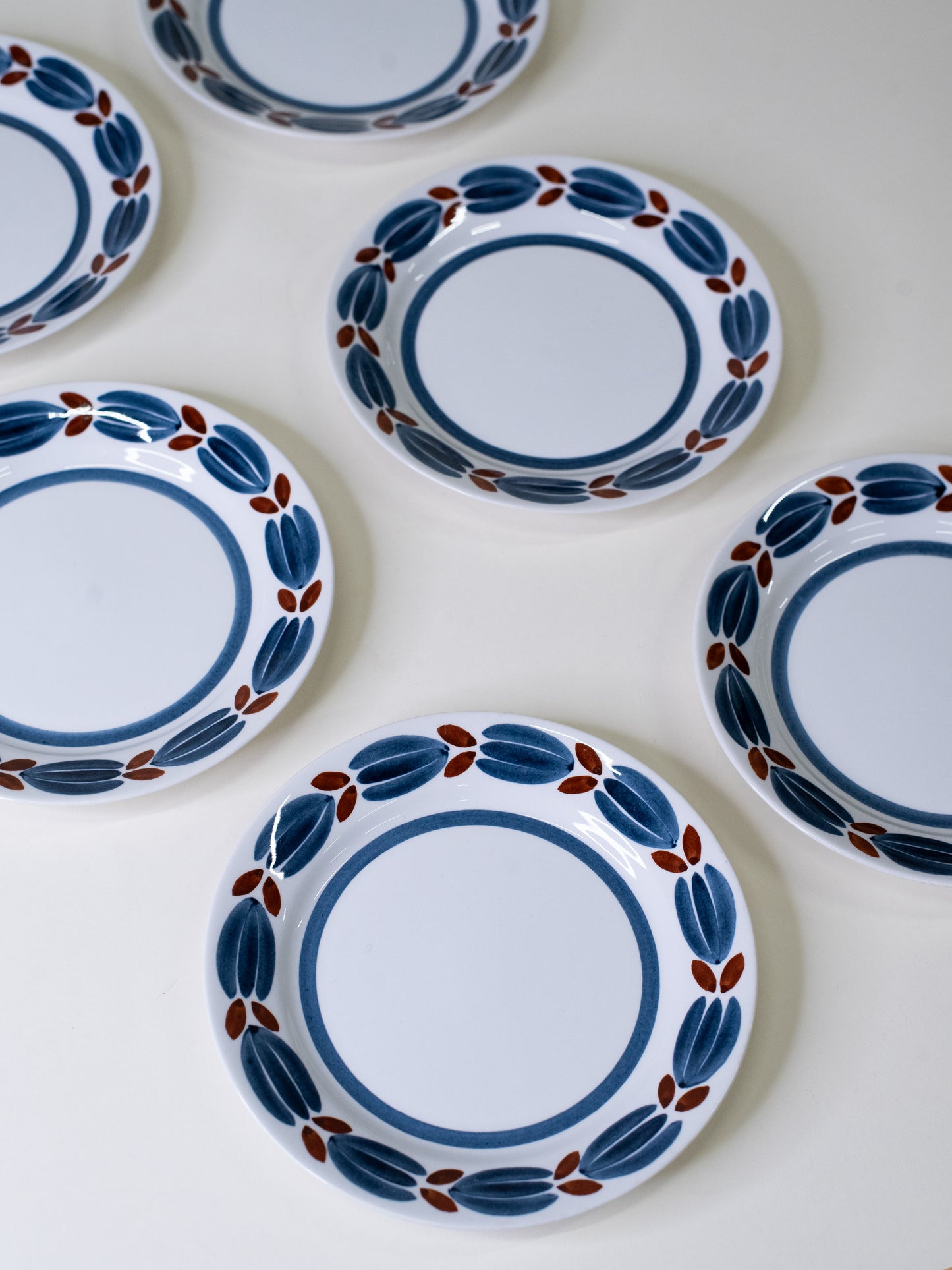 Rare Arabia ‘Botnia’ Side Plates by Olga Osol - Finland 1968 – Set of 6