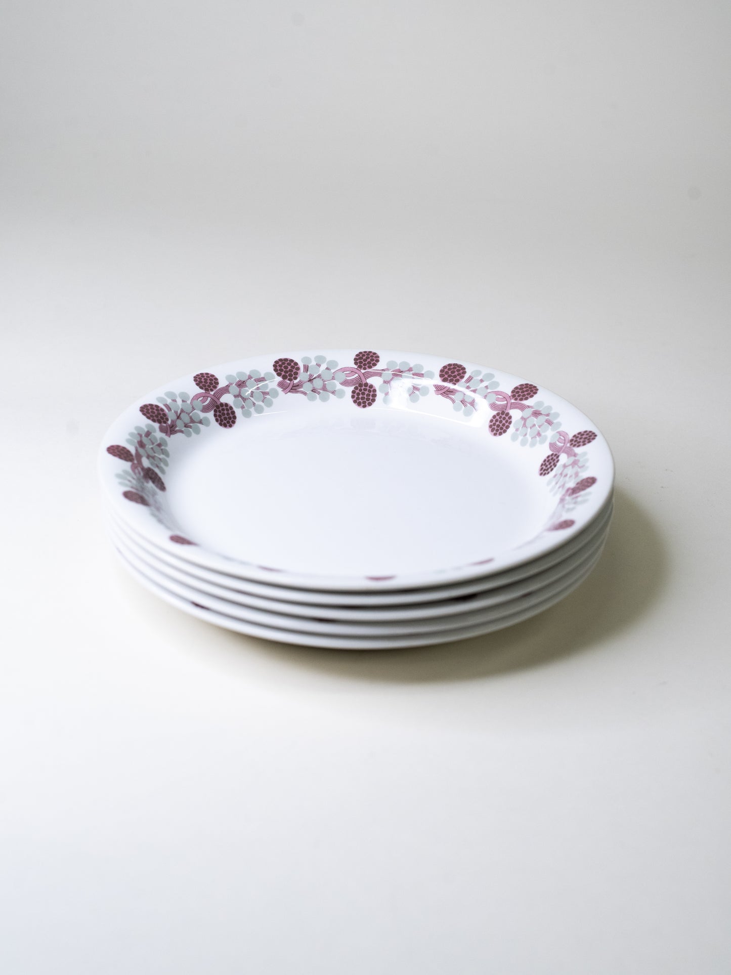 Arabia ‘Hilla’ Plates - Finland, 1970s - Set of Five