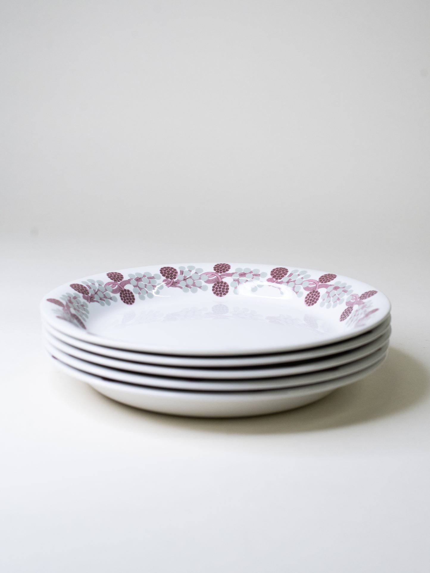 Arabia ‘Hilla’ Plates - Finland, 1970s - Set of Five