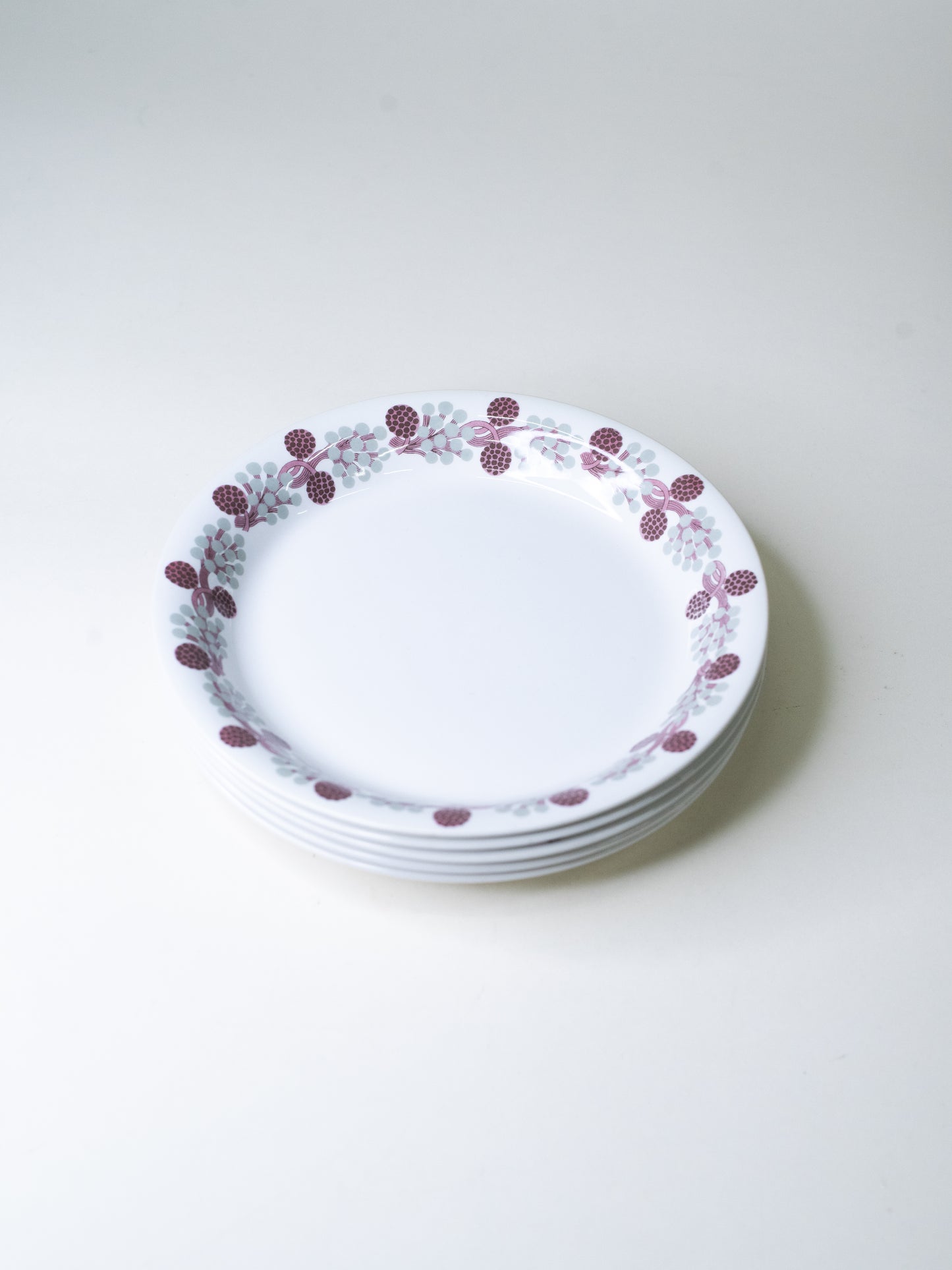 Arabia ‘Hilla’ Plates - Finland, 1970s - Set of Five