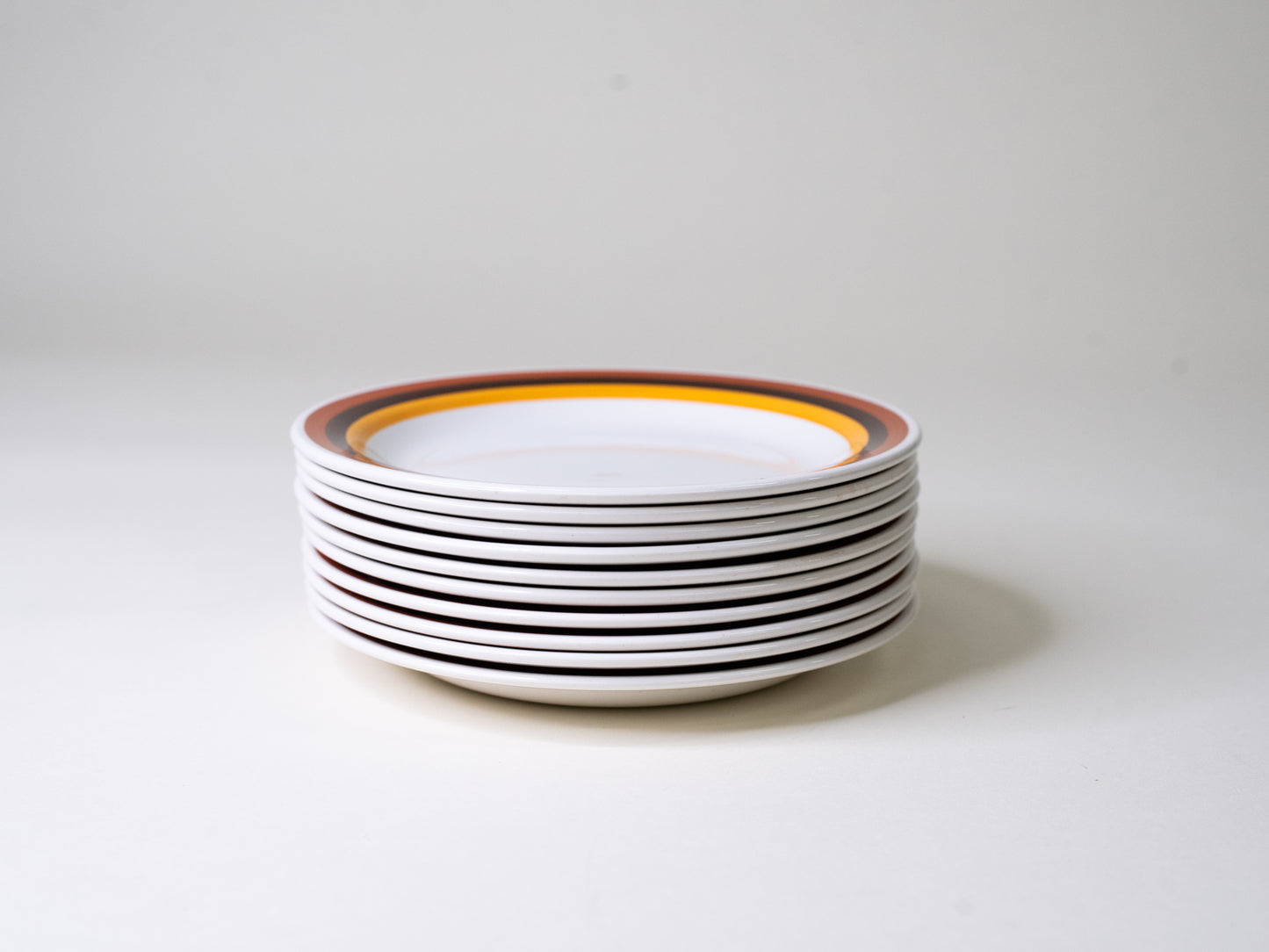 Rörstrand “Fokus” Side Plates by Carl-Harry Stålhane - Sweden, 1970s - Set of 10