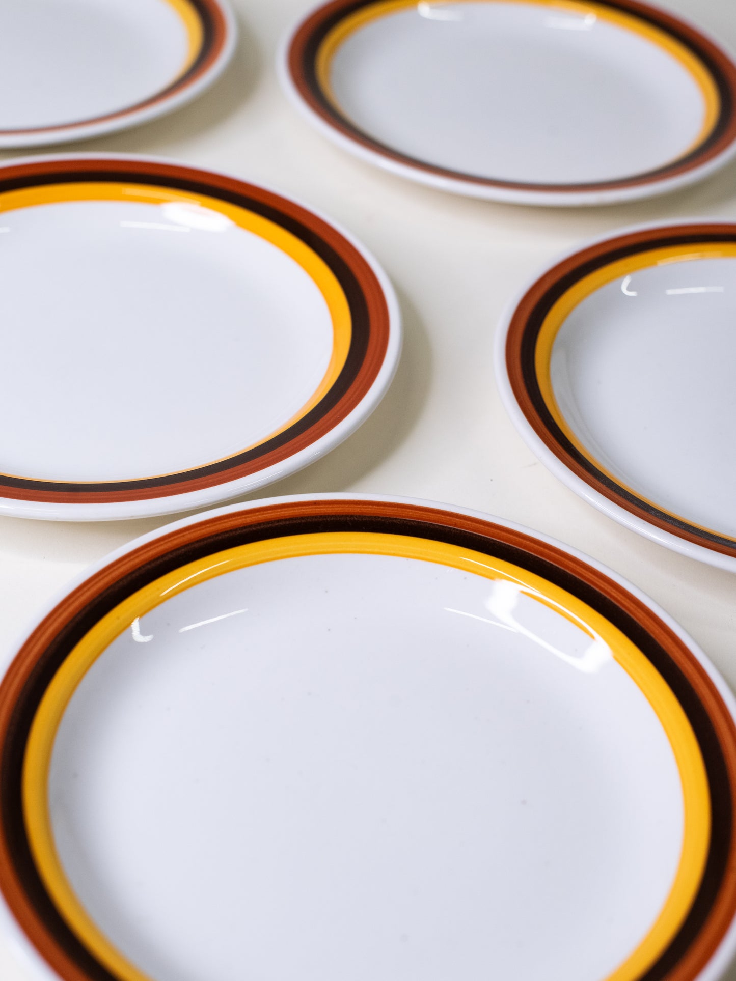 Rörstrand “Fokus” Side Plates by Carl-Harry Stålhane - Sweden, 1970s - Set of 10