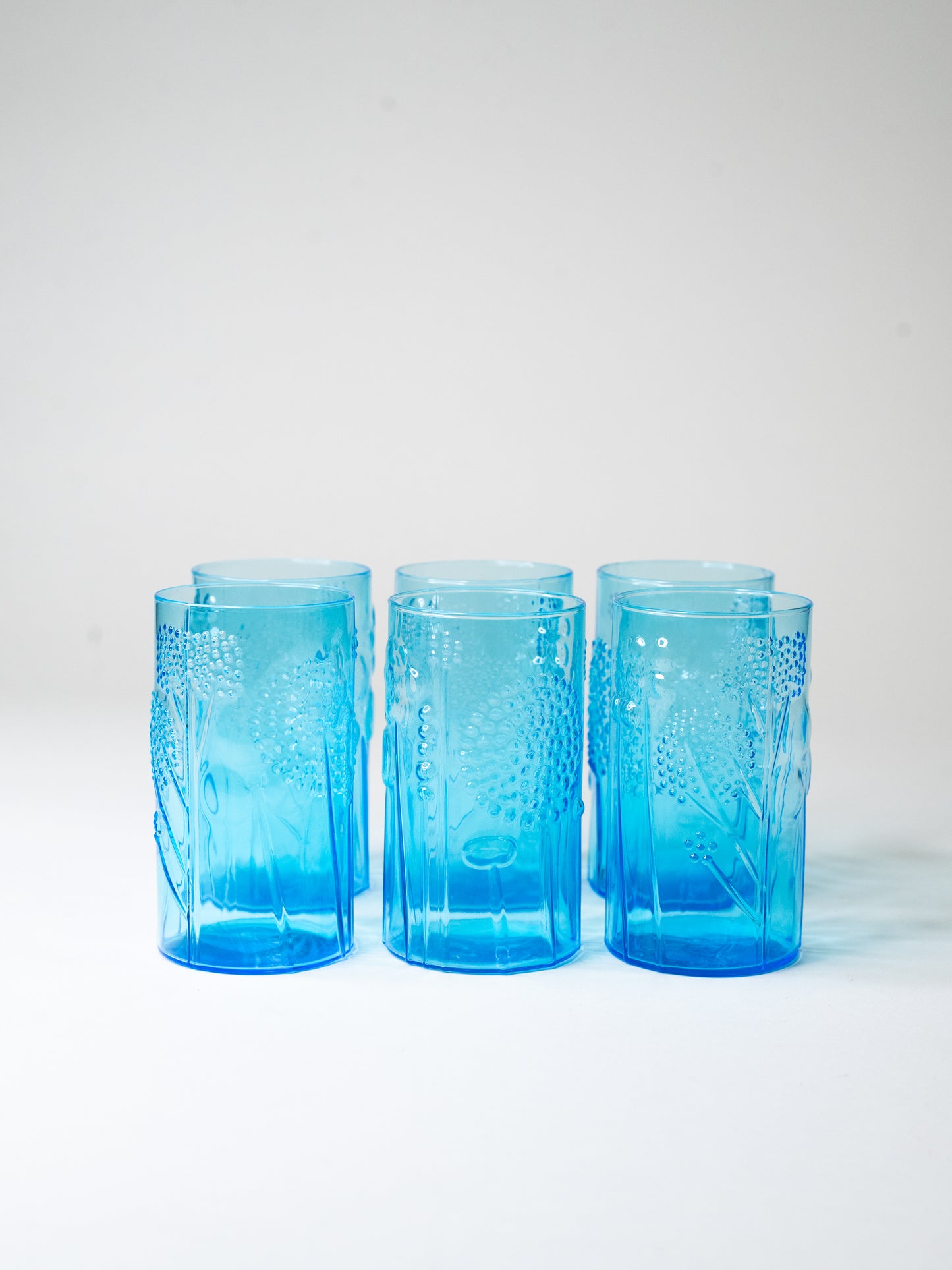 Vintage "Flora" Glasses by Oiva Toikka for Nuutajärven Lasi - Set of 6
