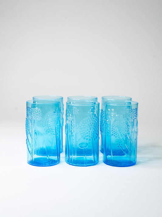 Vintage "Flora" Glasses by Oiva Toikka for Nuutajärven Lasi - Set of 6