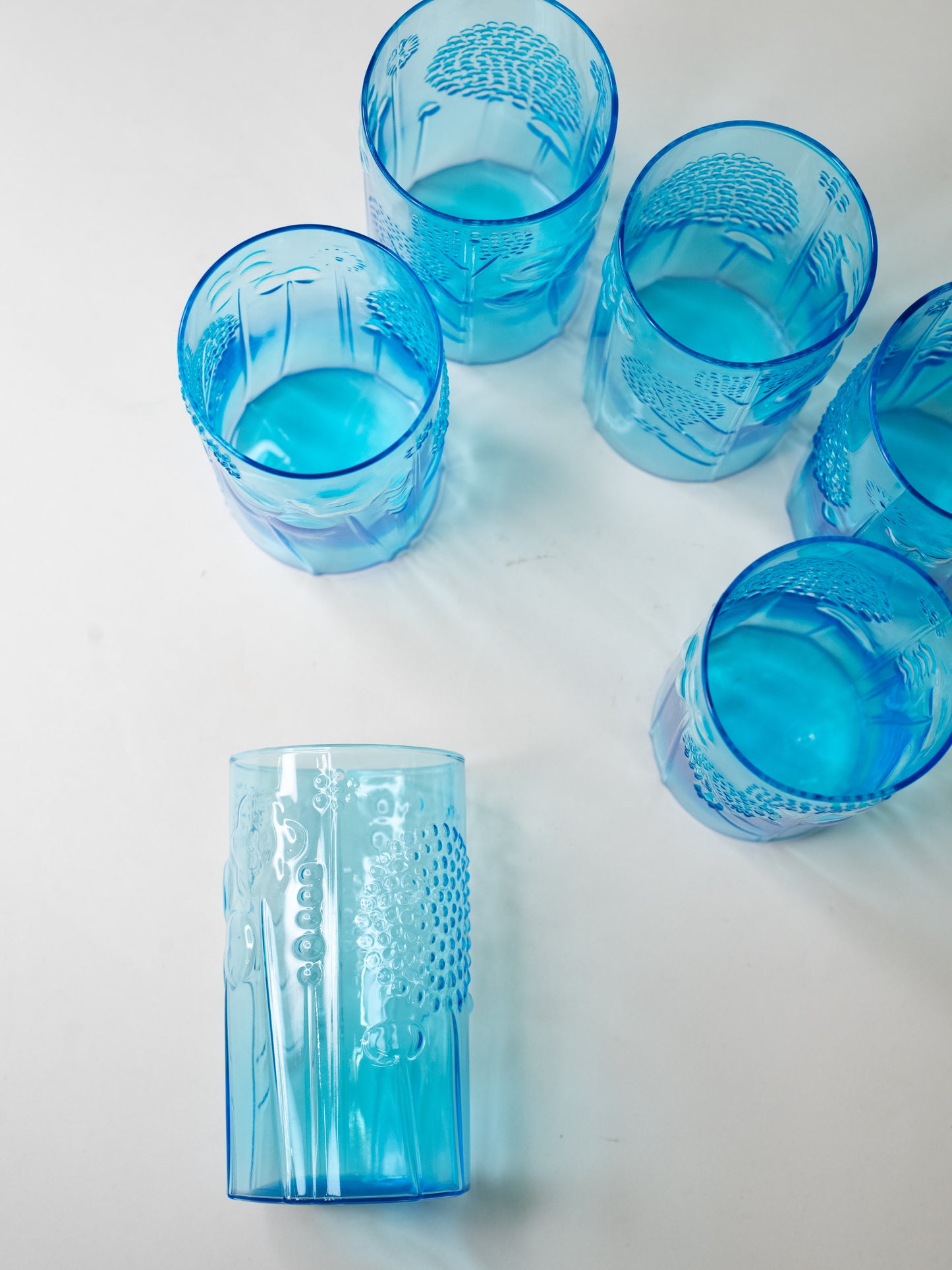 Vintage "Flora" Glasses by Oiva Toikka for Nuutajärven Lasi - Set of 6