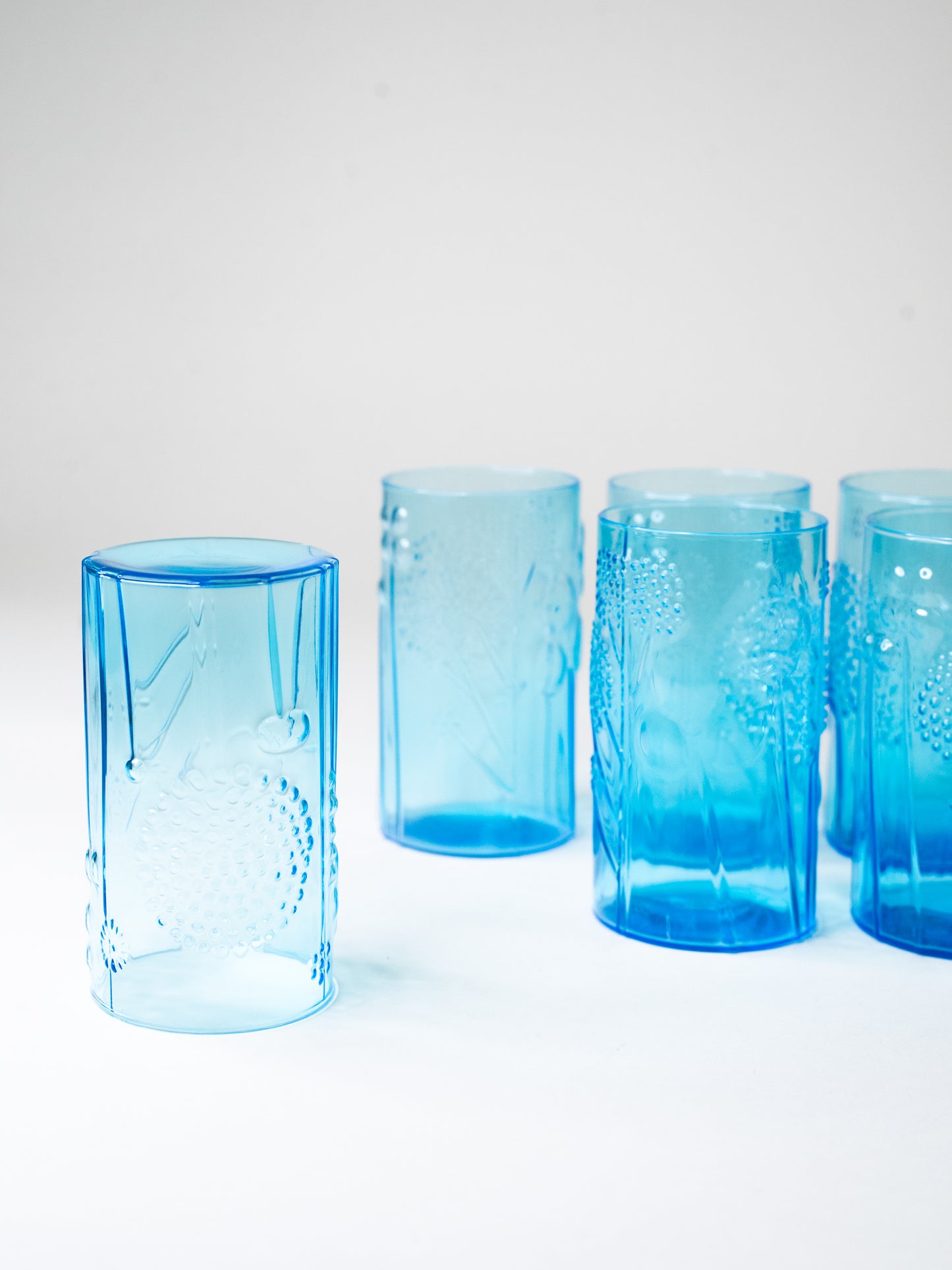 Vintage "Flora" Glasses by Oiva Toikka for Nuutajärven Lasi - Set of 6