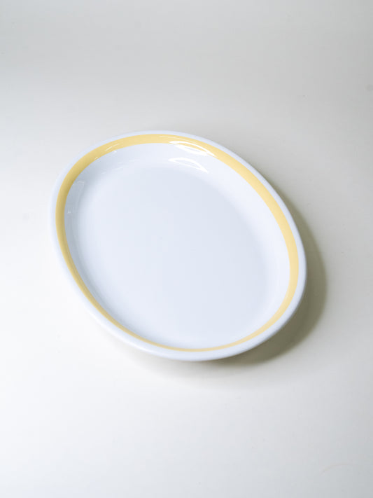 Arabia ‘Keltaraita’ Serving Platter - Finland, 1950s