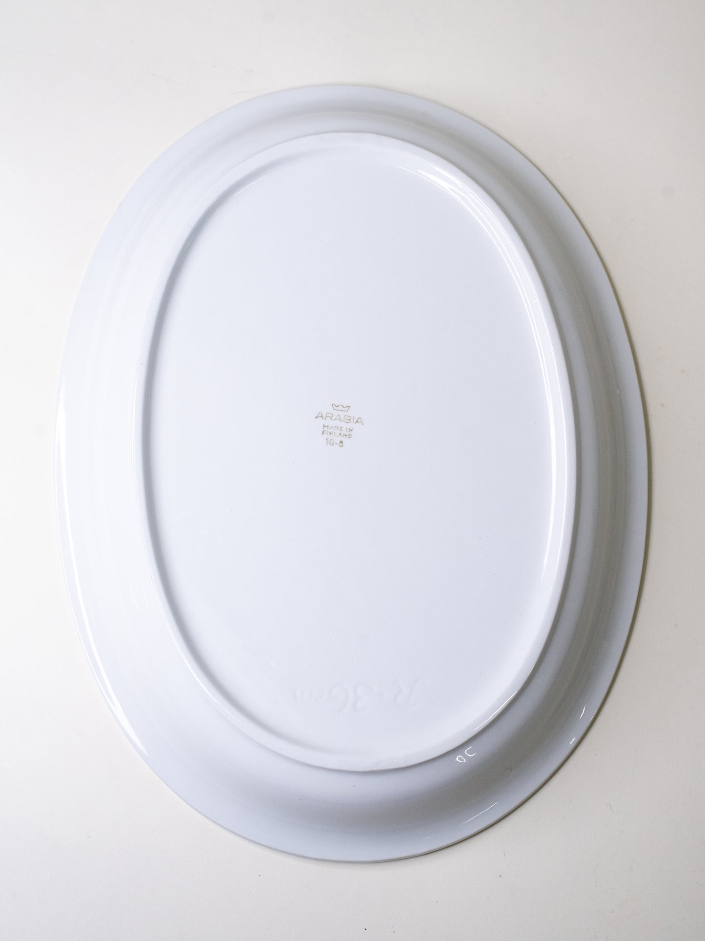 Arabia ‘Keltaraita’ Serving Platter - Finland, 1950s