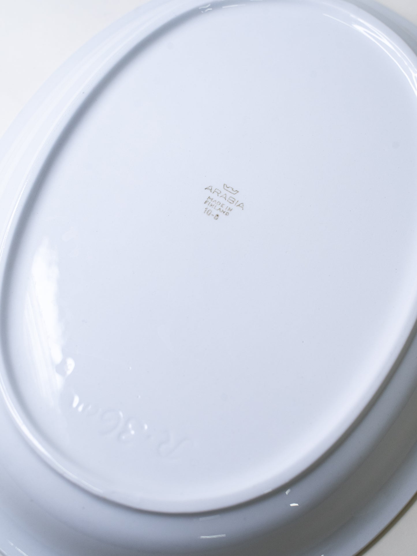 Arabia ‘Keltaraita’ Serving Platter - Finland, 1950s