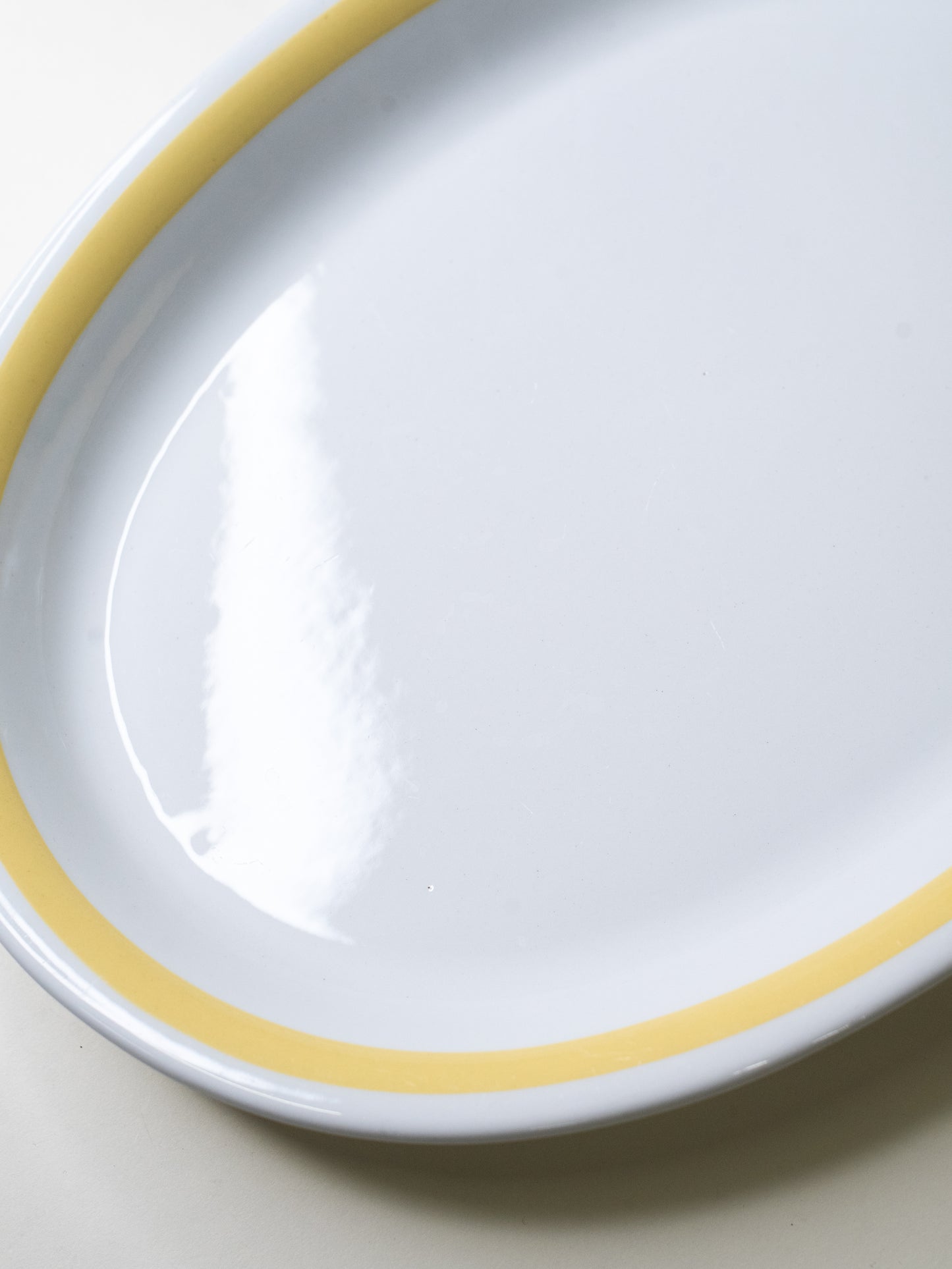 Arabia ‘Keltaraita’ Serving Platter - Finland, 1950s