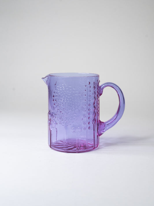 Nuutajärvi 'Flora' Pitcher in Neodymium Glass - Oiva Toikka - Finland, 1960s