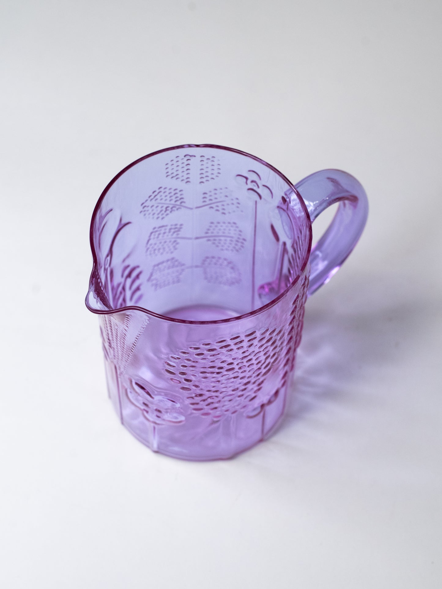 Nuutajärvi 'Flora' Pitcher in Neodymium Glass - Oiva Toikka - Finland, 1960s