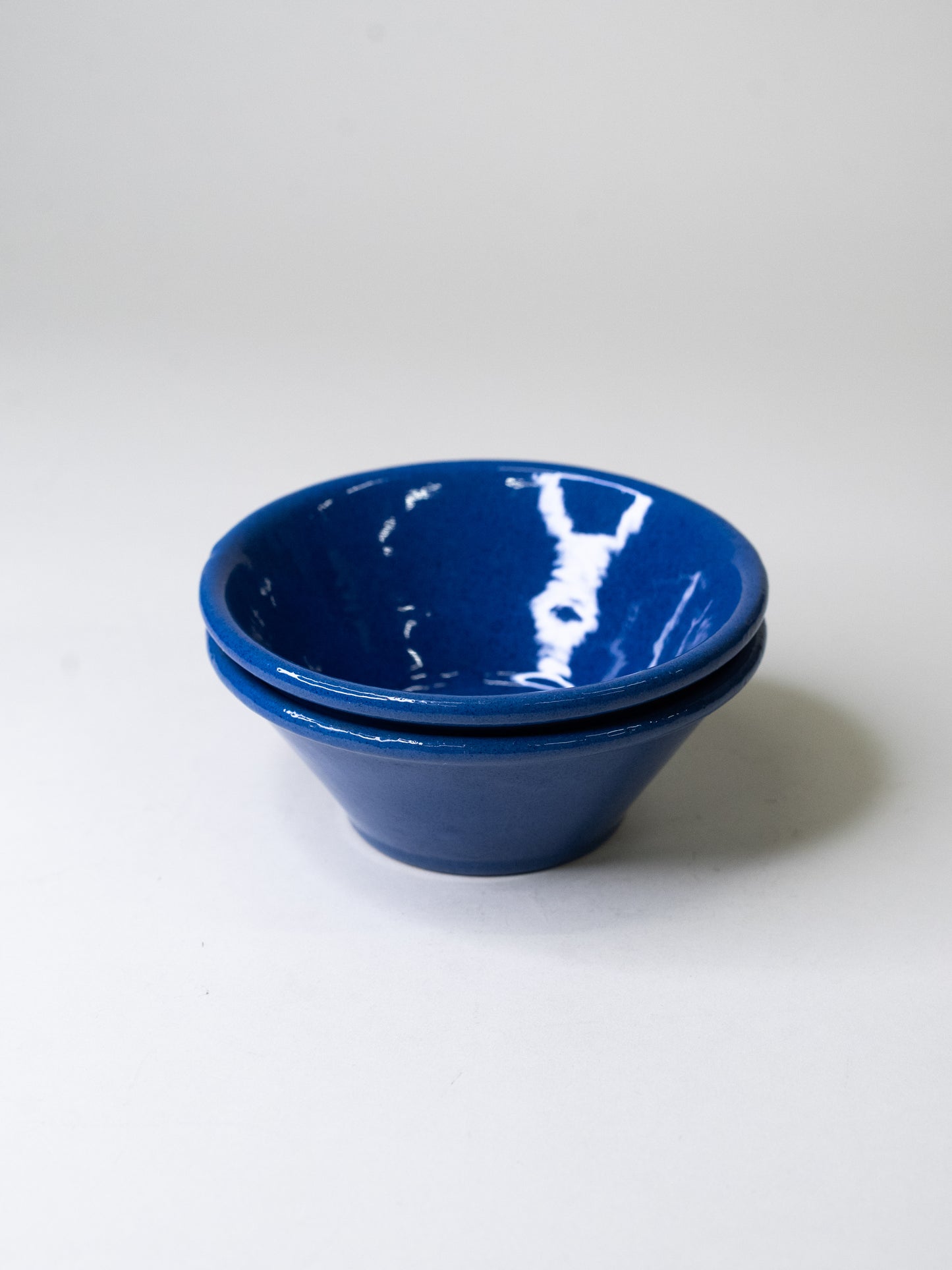 Pair of Cobalt Blue Ceramic Bowls by Erkki Stenius, Finland