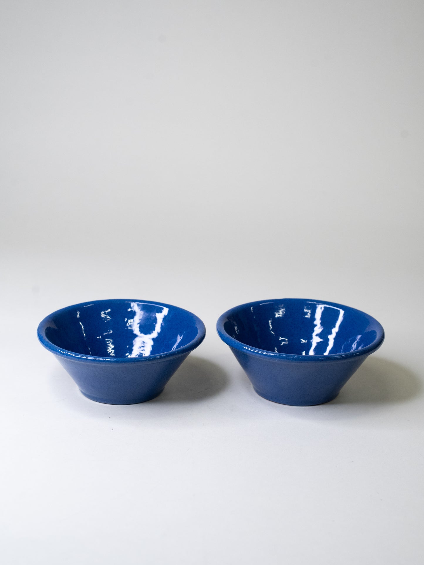 Pair of Cobalt Blue Ceramic Bowls by Erkki Stenius, Finland