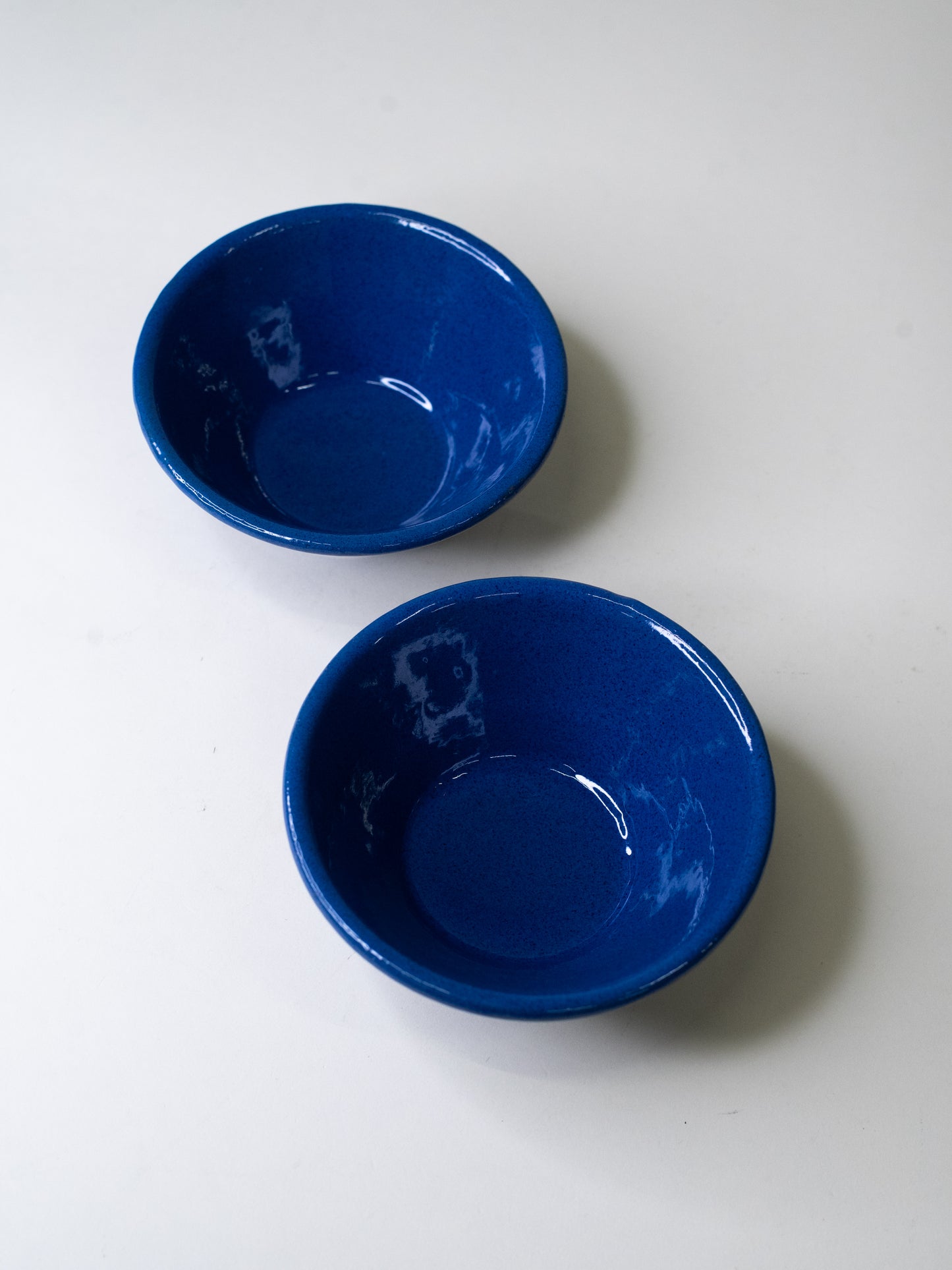 Pair of Cobalt Blue Ceramic Bowls by Erkki Stenius, Finland