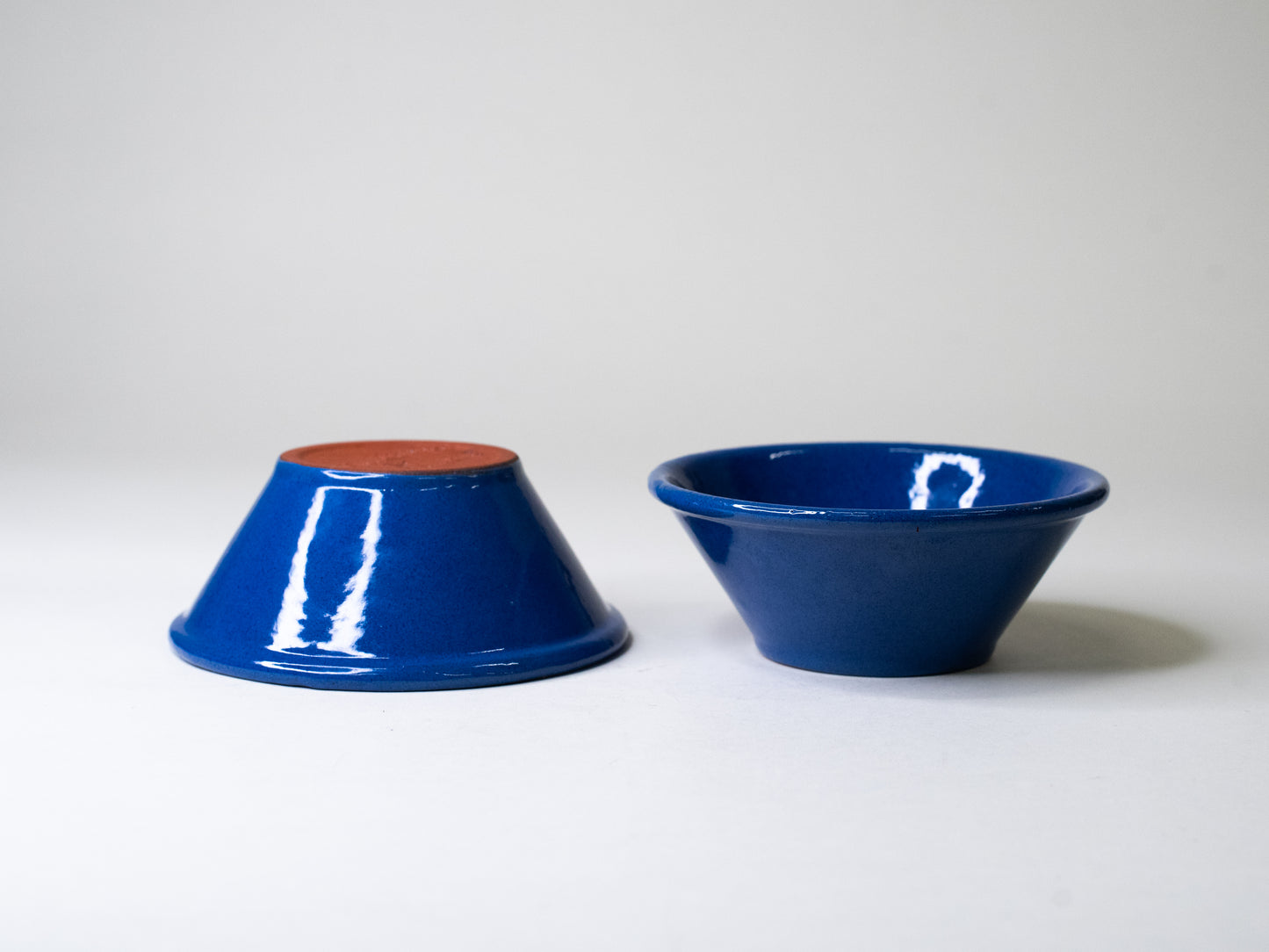 Pair of Cobalt Blue Ceramic Bowls by Erkki Stenius, Finland